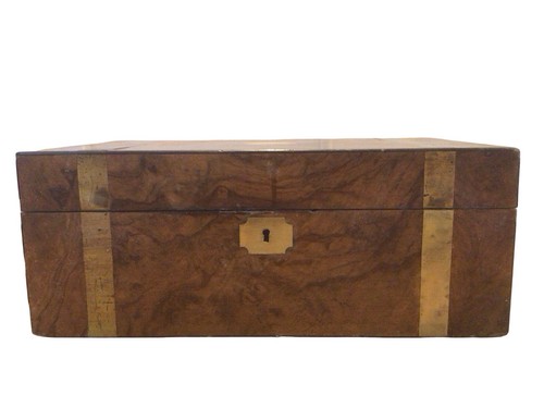 Victorian campaign burr walnut - burr,