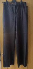 RETRO VINTAGE HOBBS LADIES SUIT SMART TROUSERS PINSTRIPE 14