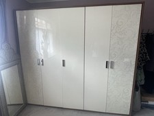 German Wooden Wardrobe Organiser . Colour Is Cream