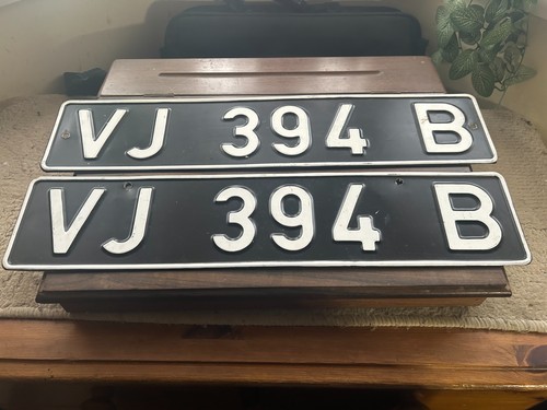Vintage german number plates - vintage,