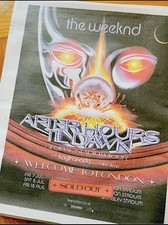 The Weeknd Live Tour London Dates 2023 Newspaper Advert Poster 14x11” 