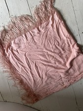 Vintage Pink Peach Piano Shawl