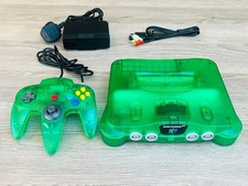 Nintendo 64 Console - Pal - Transparent Green - 1 Green controller Pal VGC