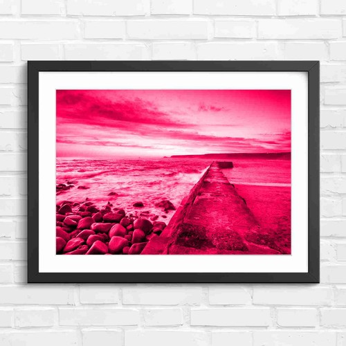 Seaside pier sunset coastline - pier,