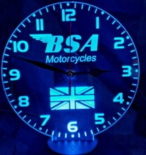 BSA Motorcycles LED neon Clock