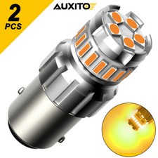2X 1156 7506 Amber Yellow LED Turn Signal Indicator Light Bulb CANBUS BA15S P21W