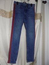 New Look Jeans (with red stripes) - Size 32 Inch Waist
