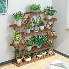 Large Pine Wood Plant Stand