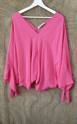 Zara pink poncho - zara, |