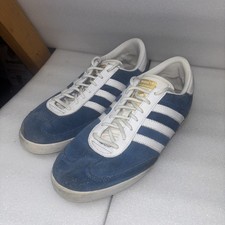 Light Blue & White Adidas Beckenbauer AllRound Trainer Size UK 12