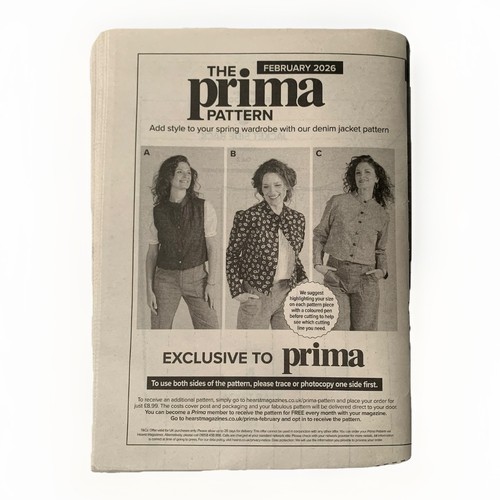 Prima sewing pattern - sewing, february