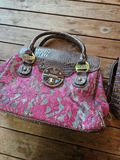 Women's LYDC London Mixed Material Y2K Style Handbag and Strap