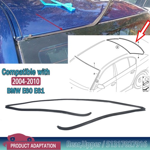 Rear window rubber sealing - rear,