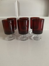 Set Of Six  Vintage Luminarc