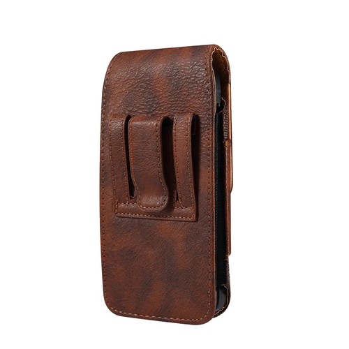 Leather phone holster - leather,