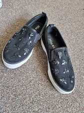 Ladies Womens Kurt Geiger Carvela Flat Summer Plimsoles Trainers Shoes 5