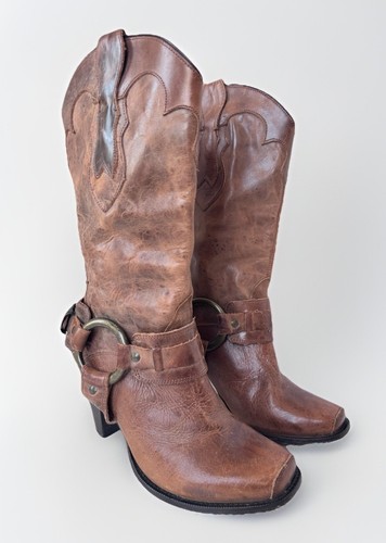 Justin brown tan harness moto - justin,