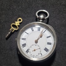 Antique Solid Silver Gents The