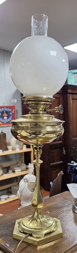 Antique brass oil - brass, lamp