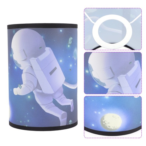 Cartoon space fabric lampshade - fabric,