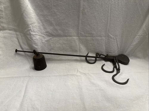 Antique steelyard scale cast - antique,