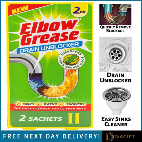 Elbow grease drain unblocker - grease,