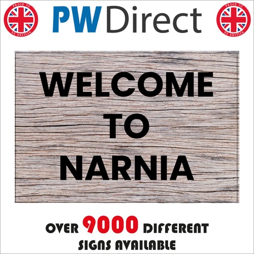 Sign welcome narnia lion - to,