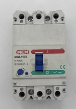 MEM 100 AMP 16kA TRIPLE POLE MCCB MGL1003