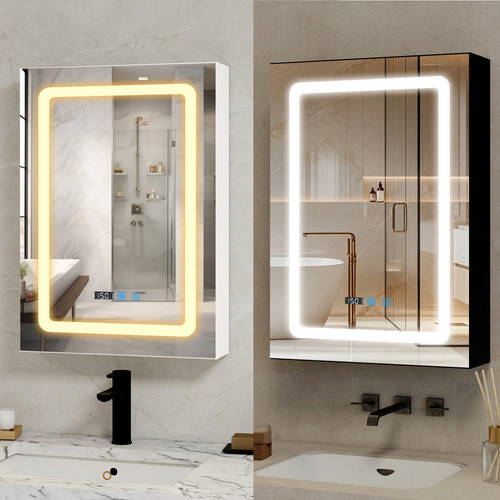 Led bathroom mirror - led, cabinet