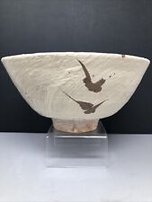 William ‘Bill’ Marshall @ Leach Stoneware Chawan/bowl Foliage Decor 23cm  #2397