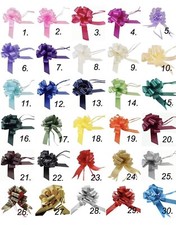 ShredAstic®  31mm PULL BOWS  * 30 Colour choice*  Hampers Flowers Balloons Gifts