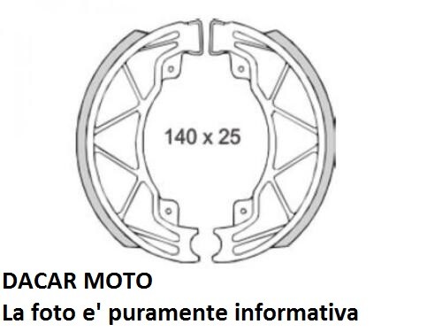 Rear brake pads derbi 125 - brake,