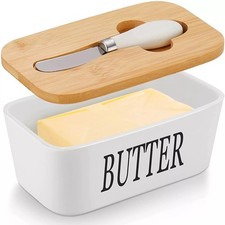 Elegant Porcelain Butter Dish