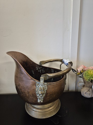 Vintage copper brass helmet - vintage, &