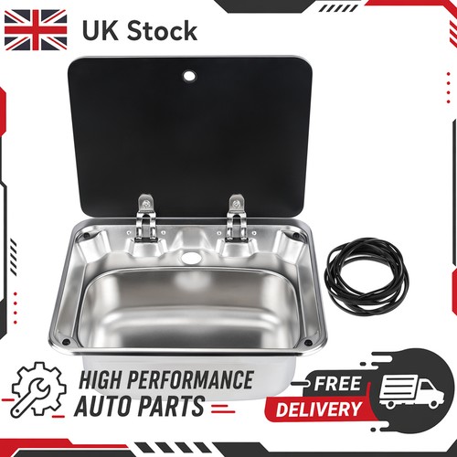 Camper sink with glass - camper,