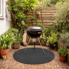 Round BBQ Fire Pit Floor Mat