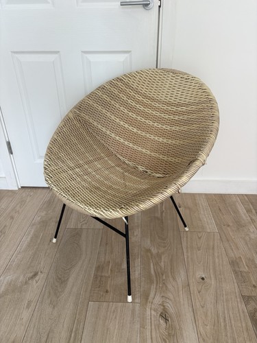 Vintage rattan shell chair - vintage,