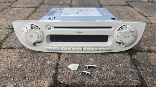 Fiat 500 ivory stereo cd - stereo,