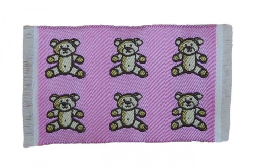 Dolls house pink teddy - house, bear
