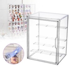 Acrylic Display Case For Collectibles Clear Stackable Display Box Magnetic Door