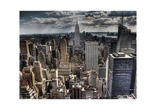 Manhattan Glass Wall Art (SRP £150) *NO BOX*