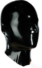 BDSM Mask FETISH BONDAGE LATEX RUBBER FISTING 1110 CLOSED EYES & MOUTH SLAVE