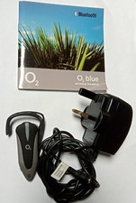 O2 Blue Wireless Headset, PARTS ONLY, Vintage