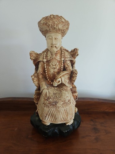Vintage chinese emperor resin - vintage,