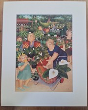 Beryl Cook mounted print -
