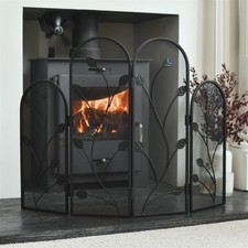 Ornate Four Fold Fire Guard