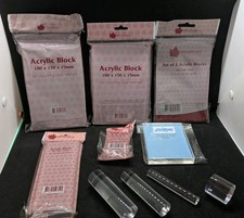 11 x ACRYLIC BLOCKS for
