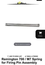 Remington 700 Firing Pin Spring long Action