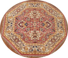 Hand-Knotted Traditional Pink