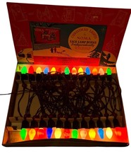 Vintage Christmas Lights GE Bakelite Bulbs Rare NOMA 25 Lights C7 Tested